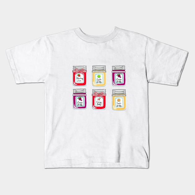 Jams and Jellies Kids T-Shirt by FranBail